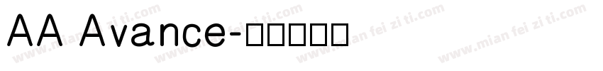 AA Avance字体转换